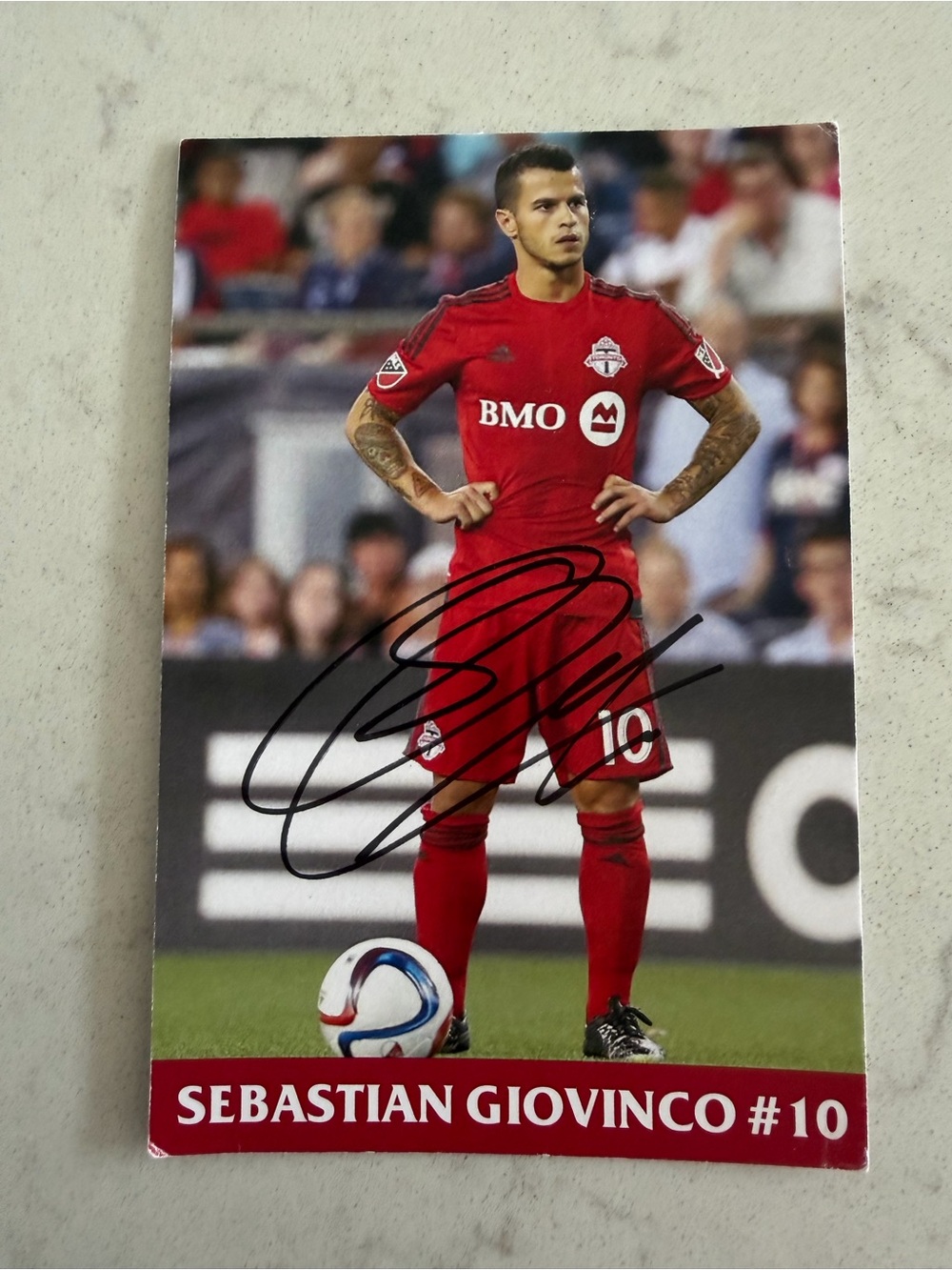 Sebastian Giovinco Toronto FC Signed Photo Card
